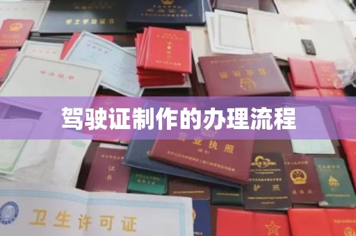 宁都驾驶证制作的办理流程