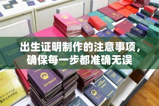 头屯河出生证明制作的注意事项，确保每一步都准确无误