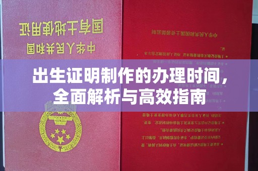 长春出生证明制作的办理时间，全面解析与高效指南